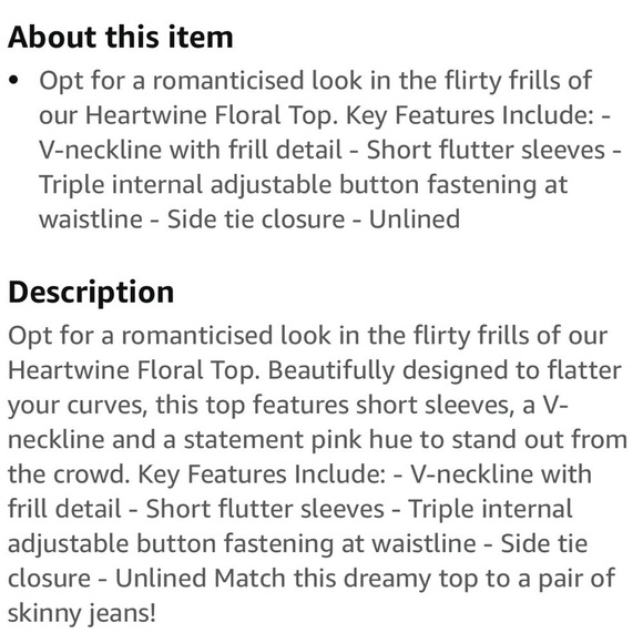 CITY CHIC PLUS SIZE HEARTWINE SHIRT NO TIE BELT NEW PLUS SIZE 22 - Picture 3 of 3